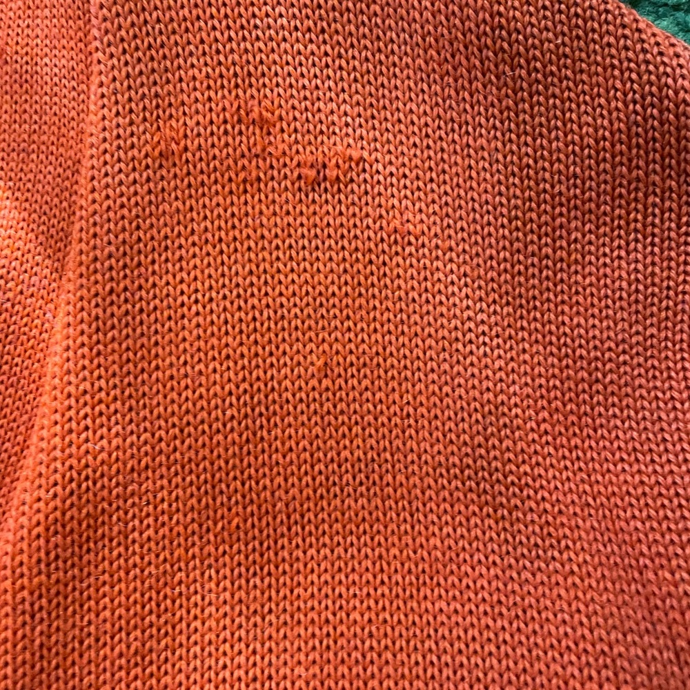 1940s Letterman Orange Cardigan - Picture 12 of 13